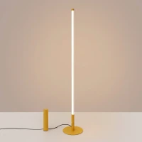 Floor lamp 39W – linear, yellow, DALI dimmable - Image 1