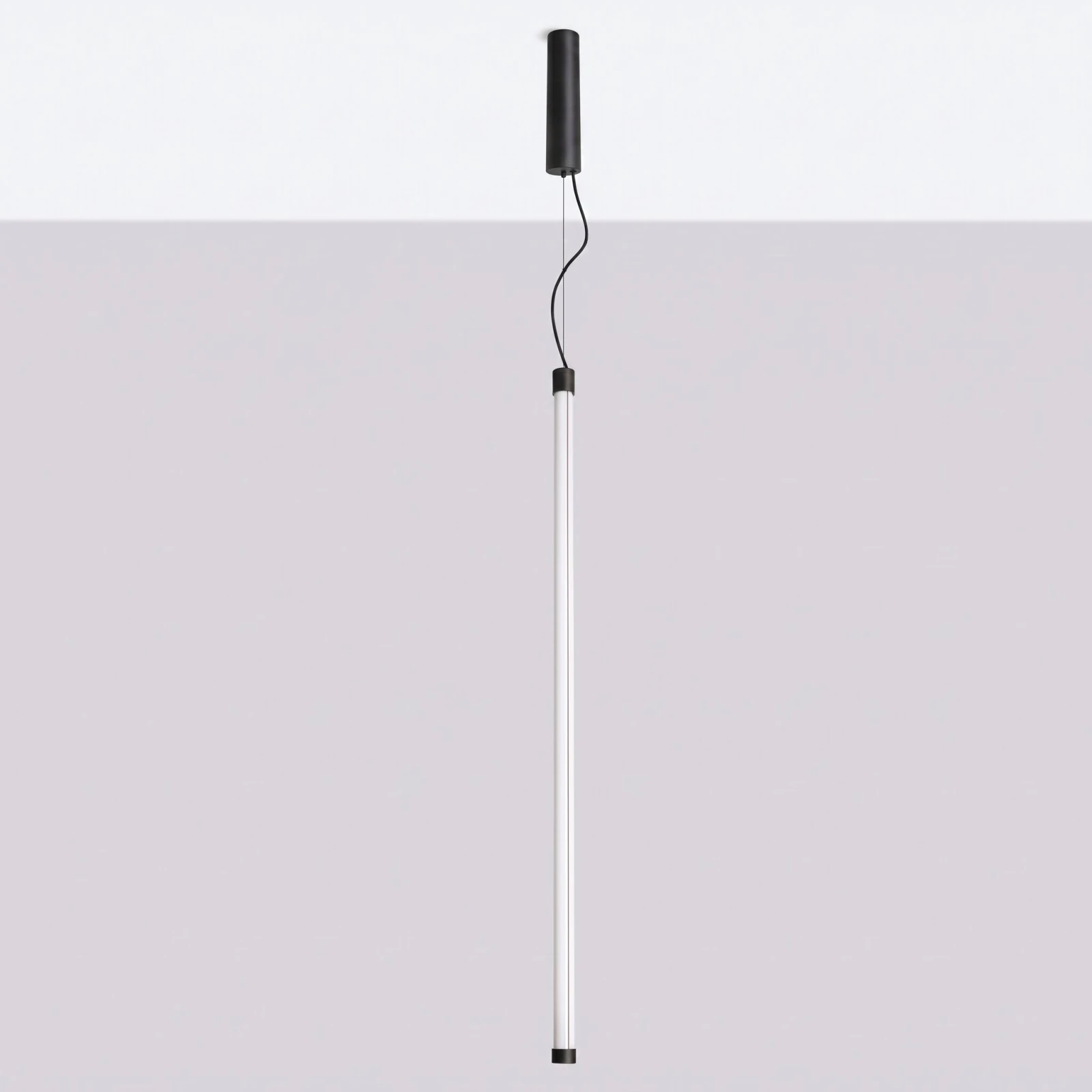 Pendant lamp 200 cm – linear, black, DALI dimmable