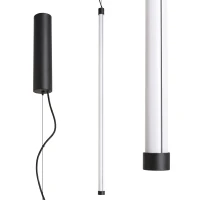 Pendant lamp 200 cm – linear, black, DALI dimmable - Image 2