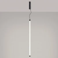 Pendant lamp 200 cm – linear, black, DALI dimmable - Image 1
