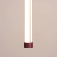 LED pendant lamp 26W – linear, burgundy, DALI dimmable - Image 5