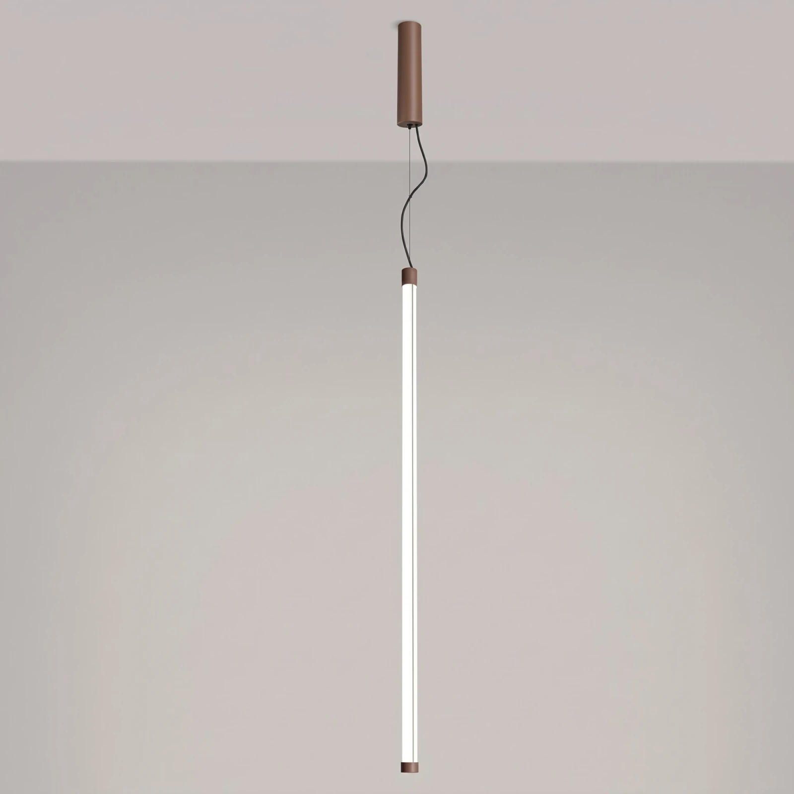 Pendant lamp 200 cm – linear, mocha, CRI98 LED