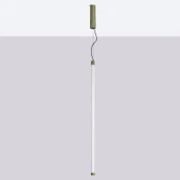 Pendant LED lamp 26W – linear, olive green, DALI - Image 4