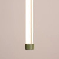 Pendant LED lamp 26W – linear, olive green, DALI - Image 5