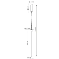 Pendant LED lamp 26W – linear, olive green, DALI - Image 7
