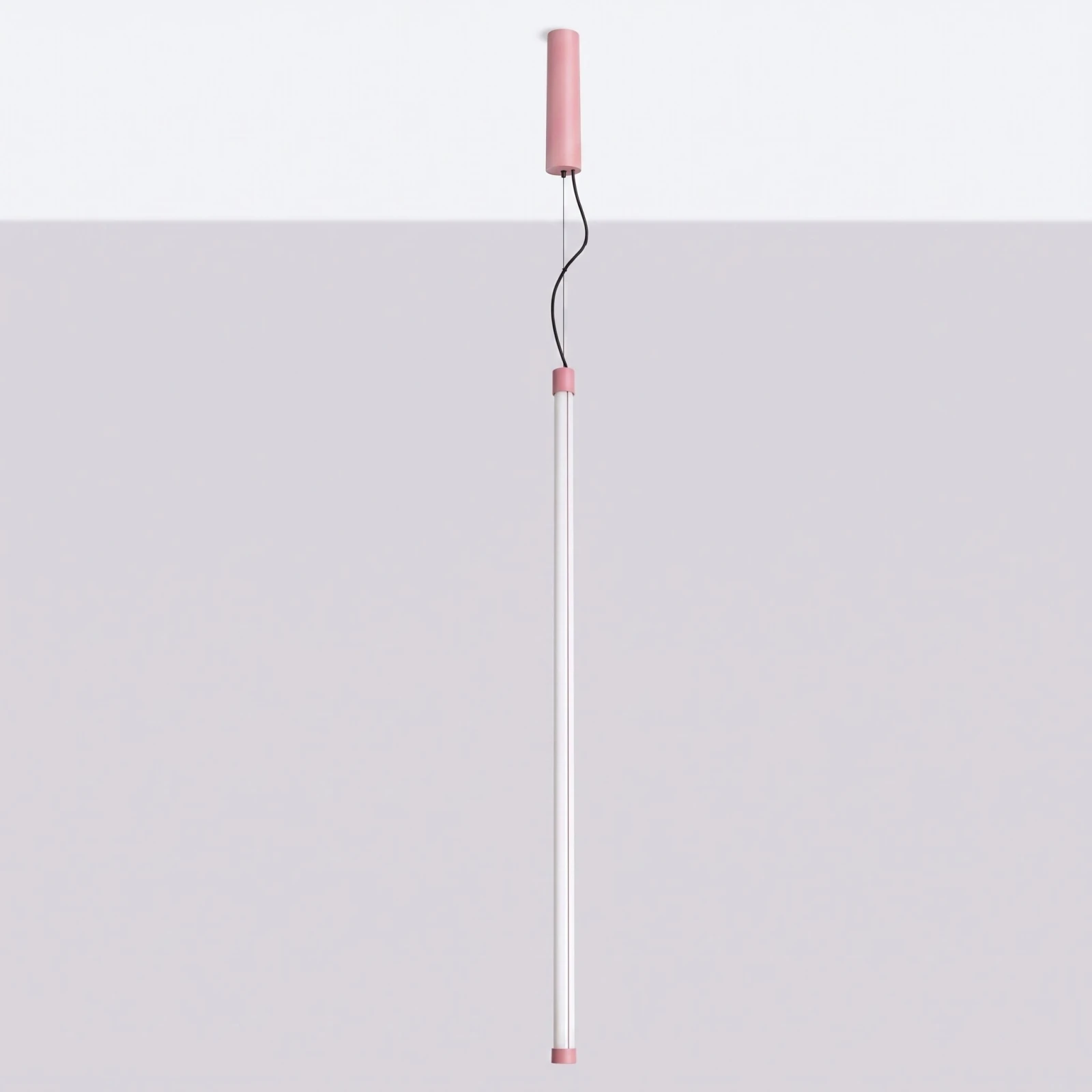 Pendant LED lamp 26W – linear, pink, DALI dimmable