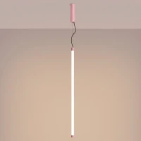 Pendant LED lamp 26W – linear, pink, DALI dimmable - Image 1