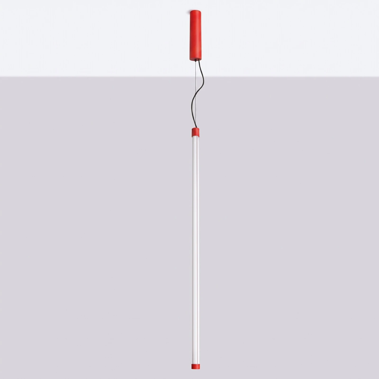 Pakabinamas šviestuvas 200 cm – linijinis, raudonas, LED 3000K