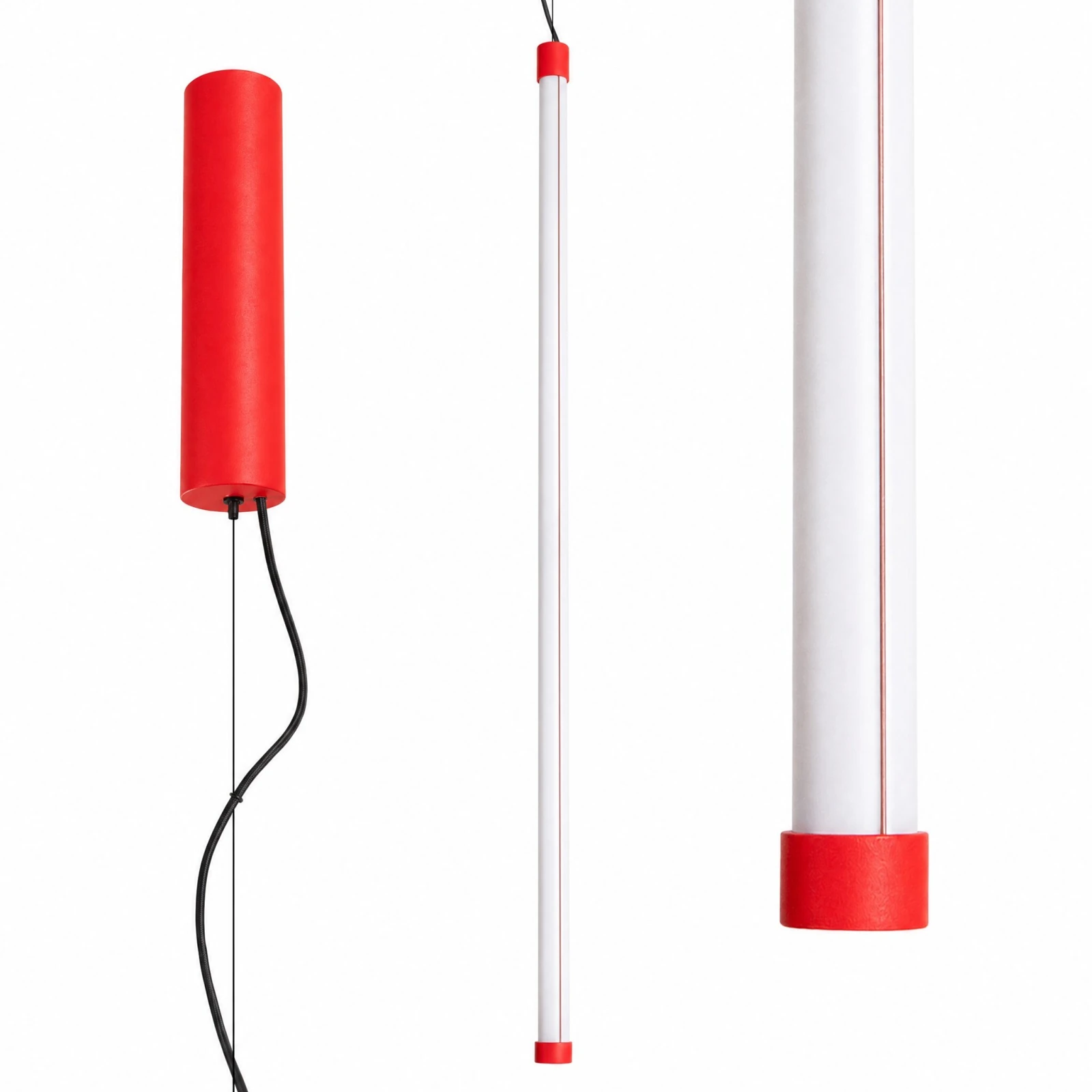 Pakabinamas šviestuvas 200 cm – linijinis, raudonas, CRI98 LED