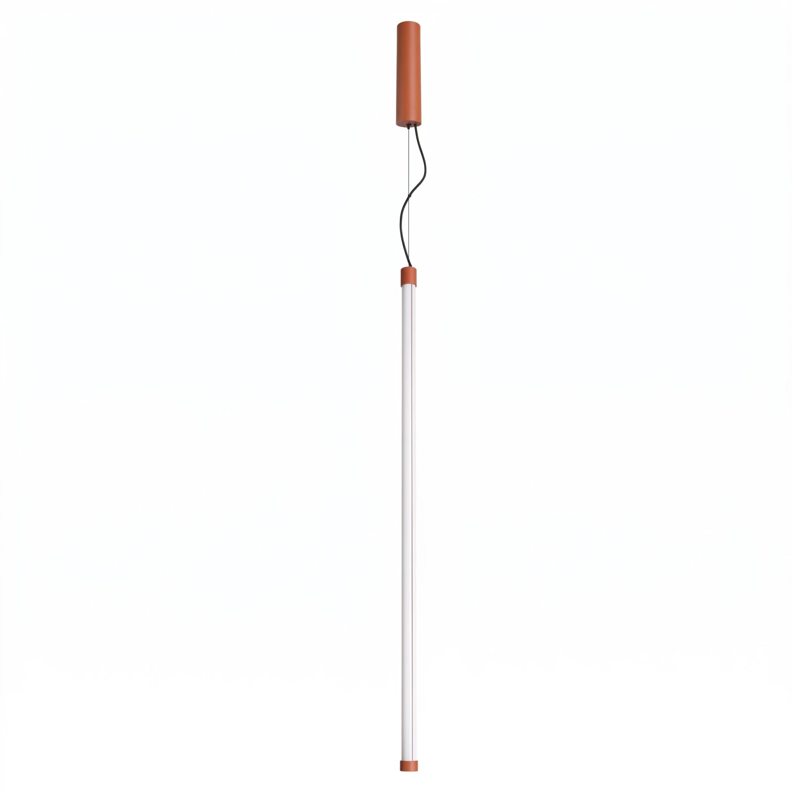 Pendant lamp 26.6W – linear, red ochre, DALI dimmable