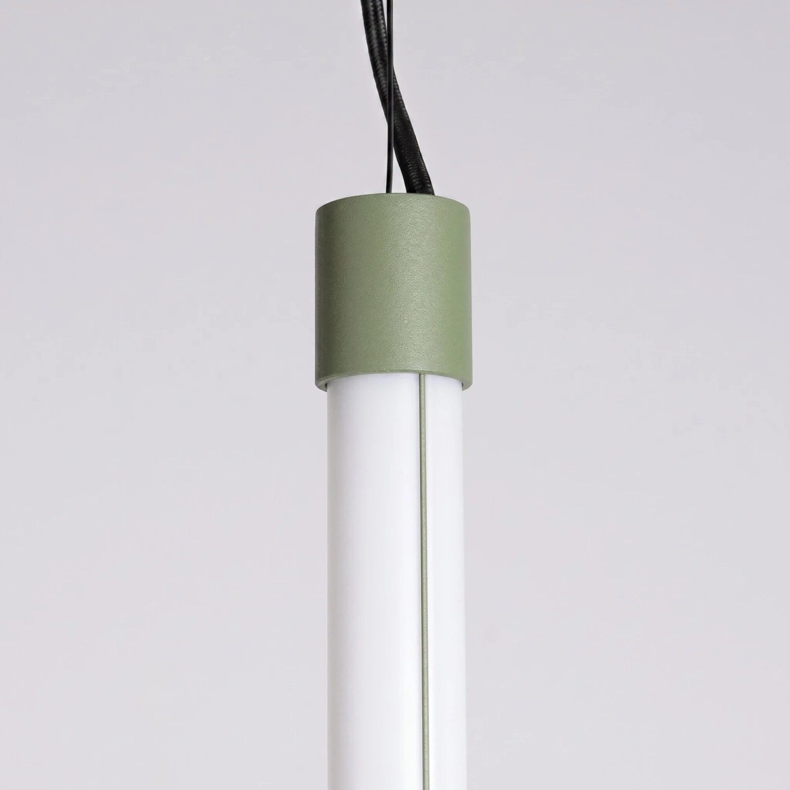 Pendant lamp 26.6W – linear, sage, CRI98