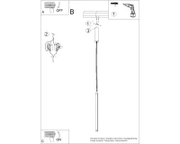 Pendant lamp 26.6W – linear, sage, CRI98 - Image 8