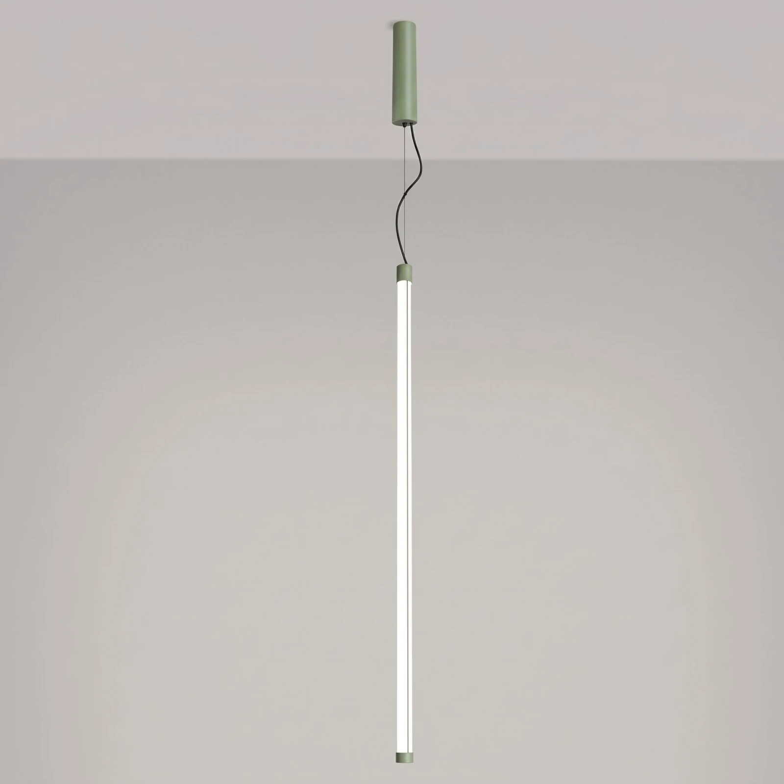 Pendant lamp 26.6W – linear, sage, CRI98