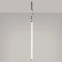 Pendant lamp 26.6W – linear, sage, CRI98 - Image 1