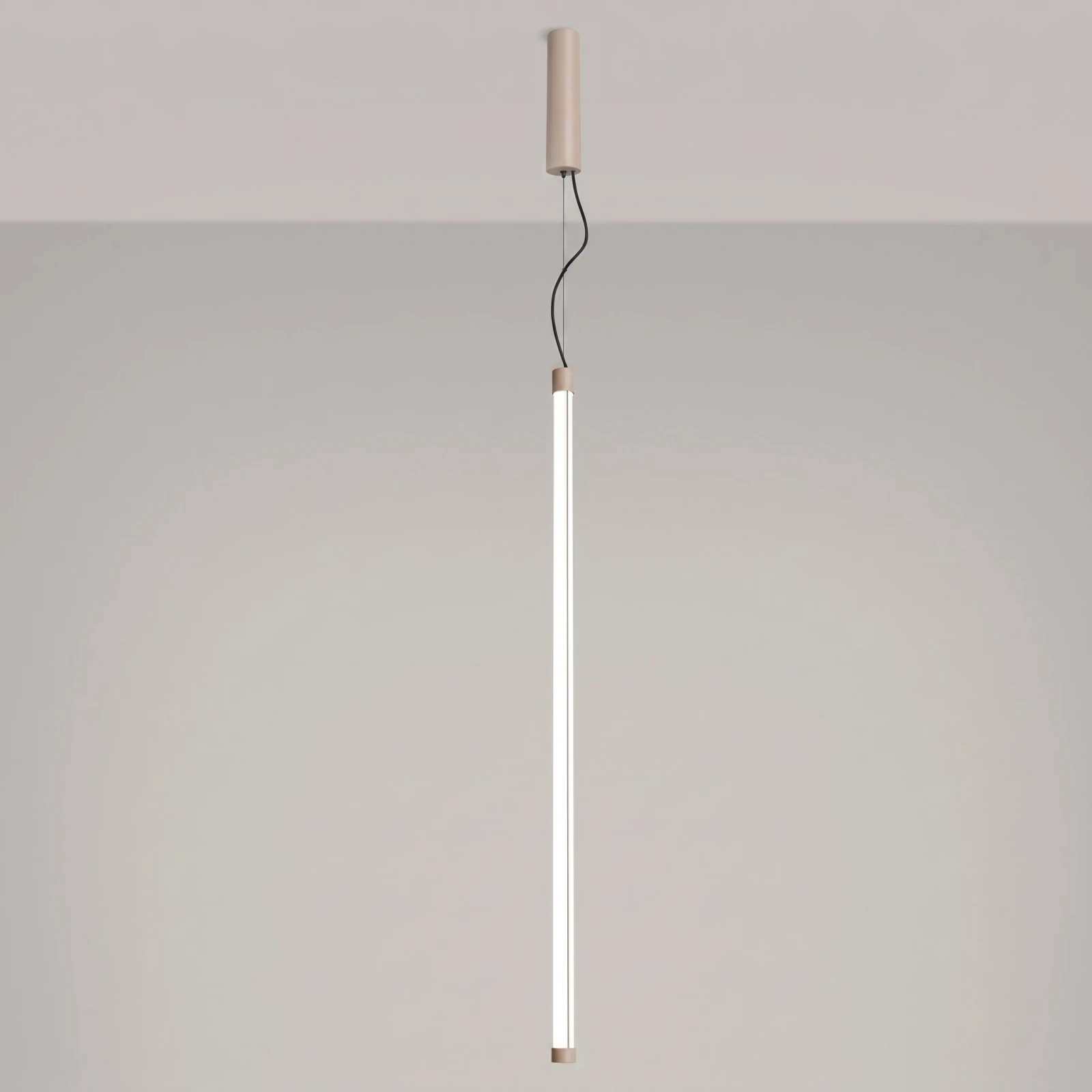 Pendant lamp 200 cm – linear, taupe, CRI98