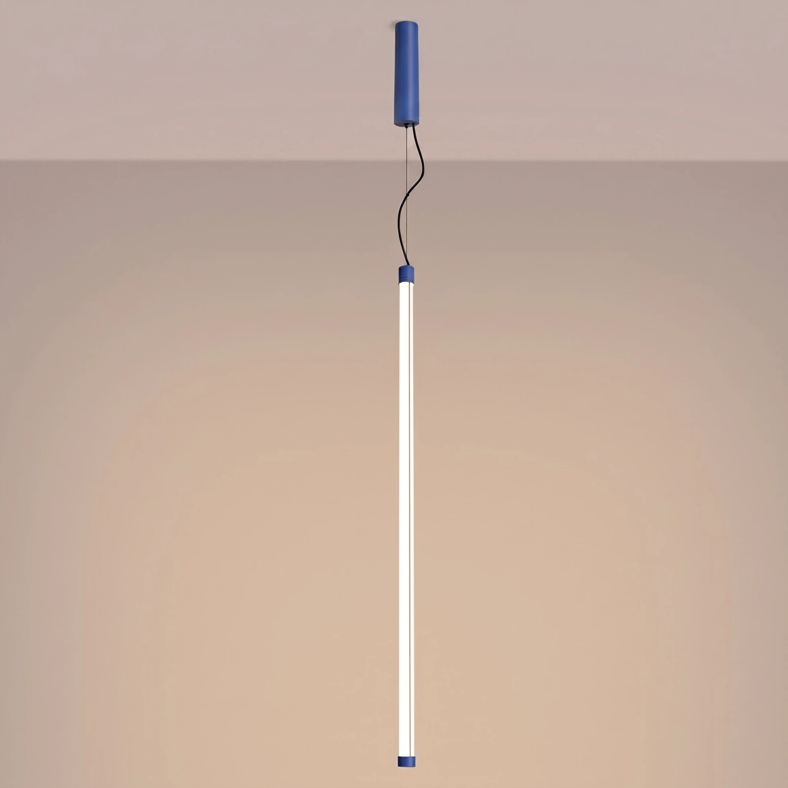 Pendant lamp 26W – linear, ultramarine, DALI dimmable