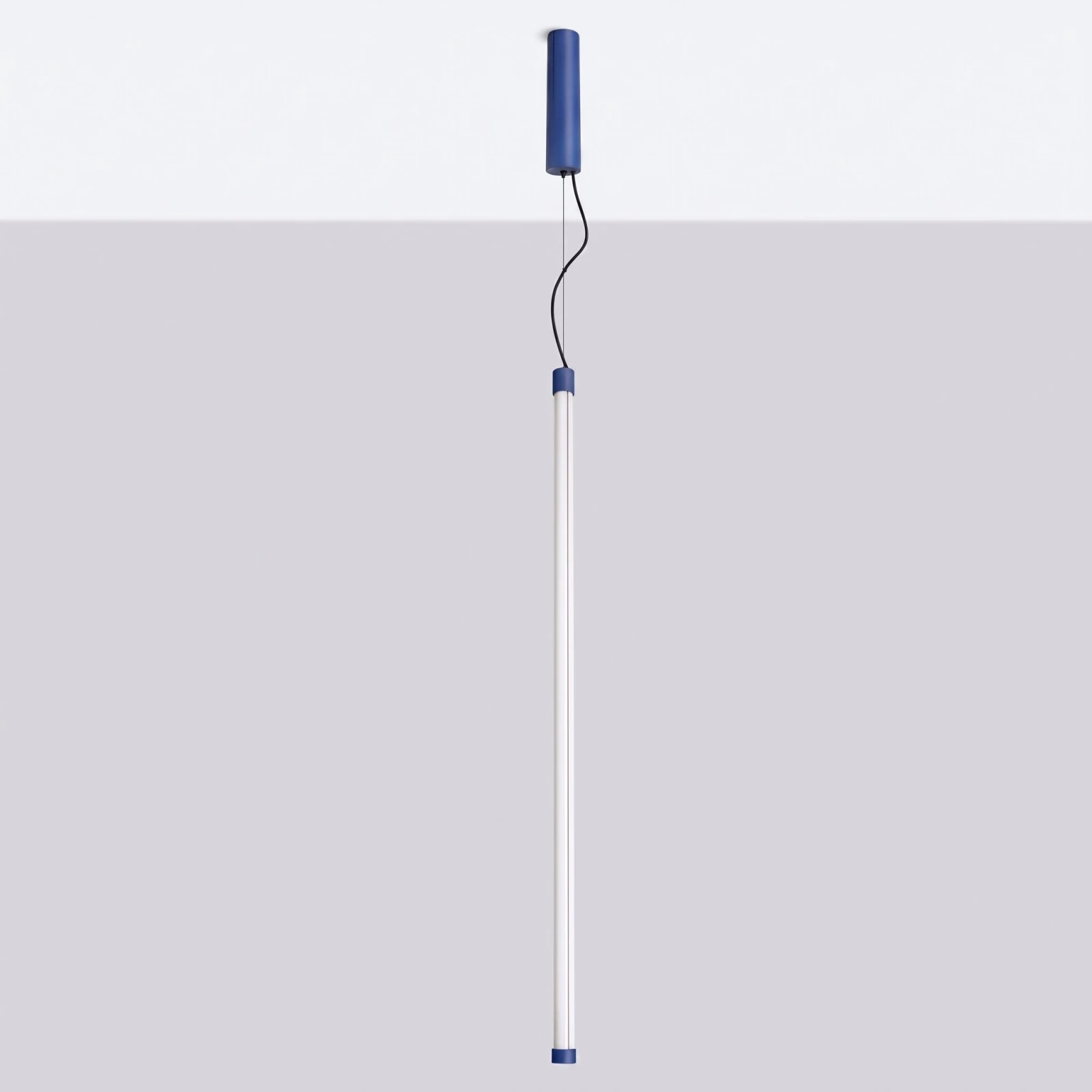 Pendant LED 26.6W – linear, ultramarine, DALI