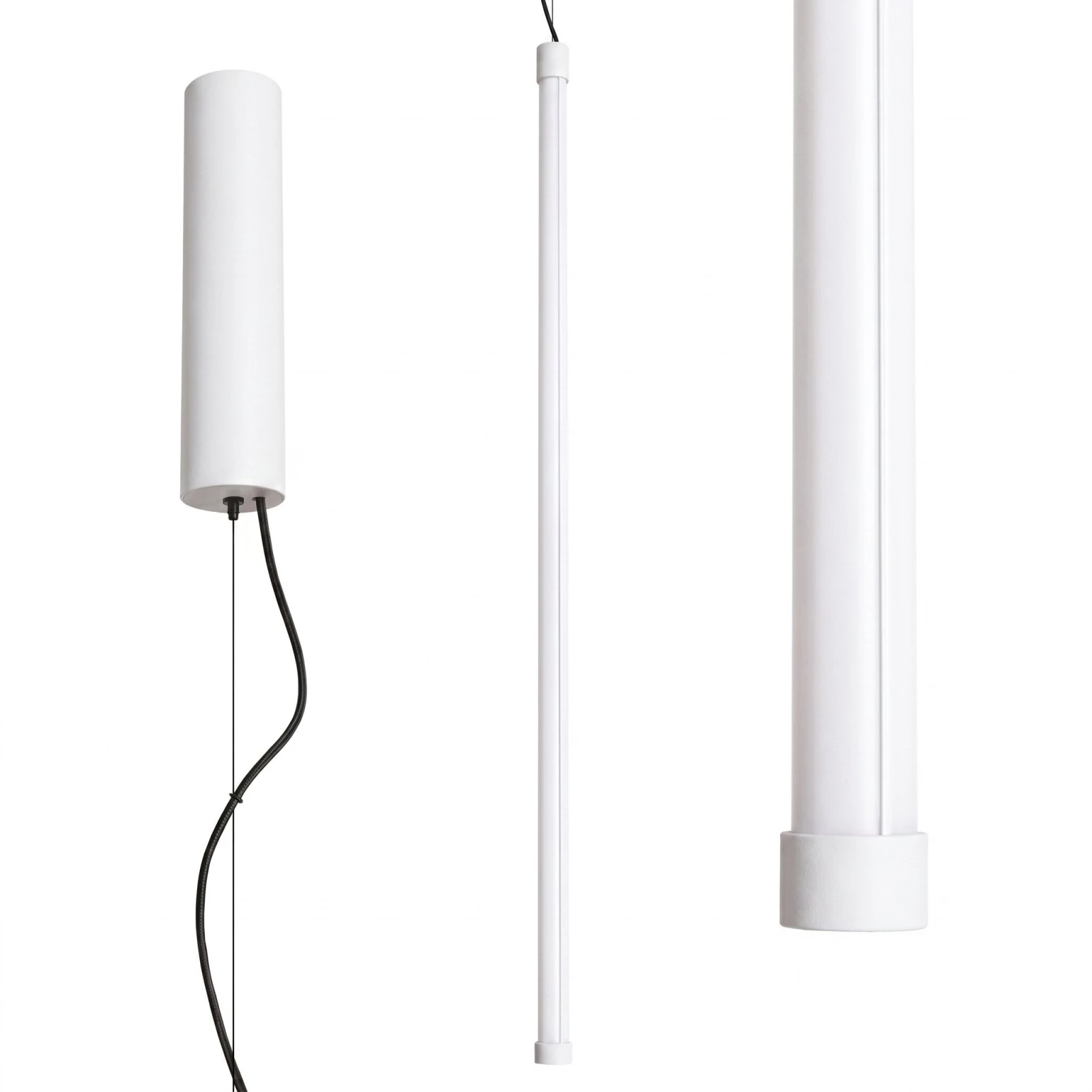 Pendant LED lamp 200 cm – linear, white, DALI dimmable