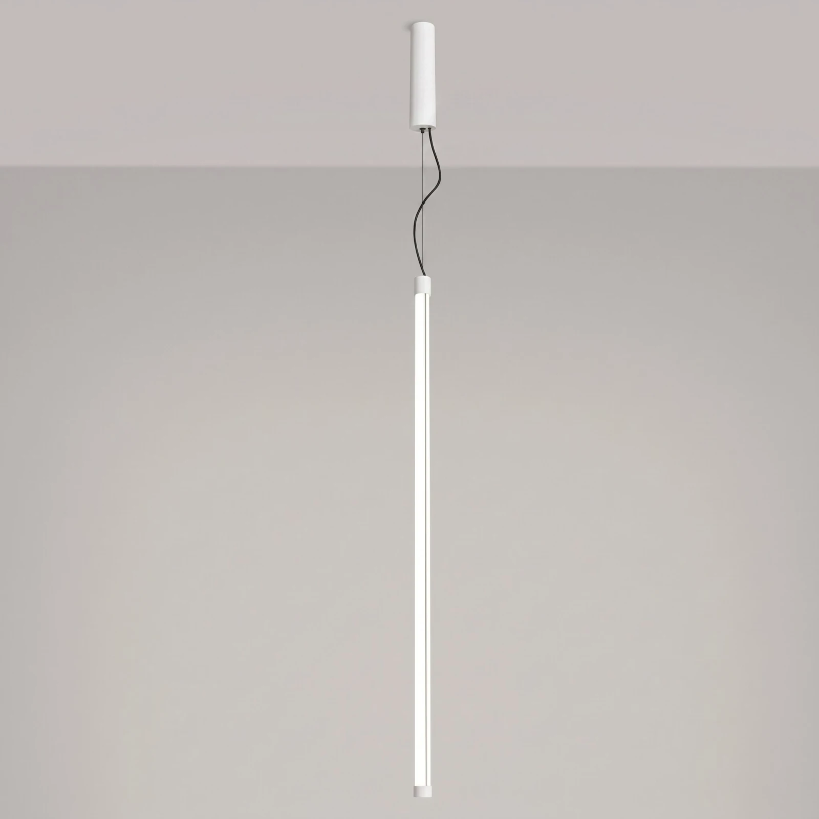 Pendant LED lamp 200 cm – linear, white, DALI dimmable