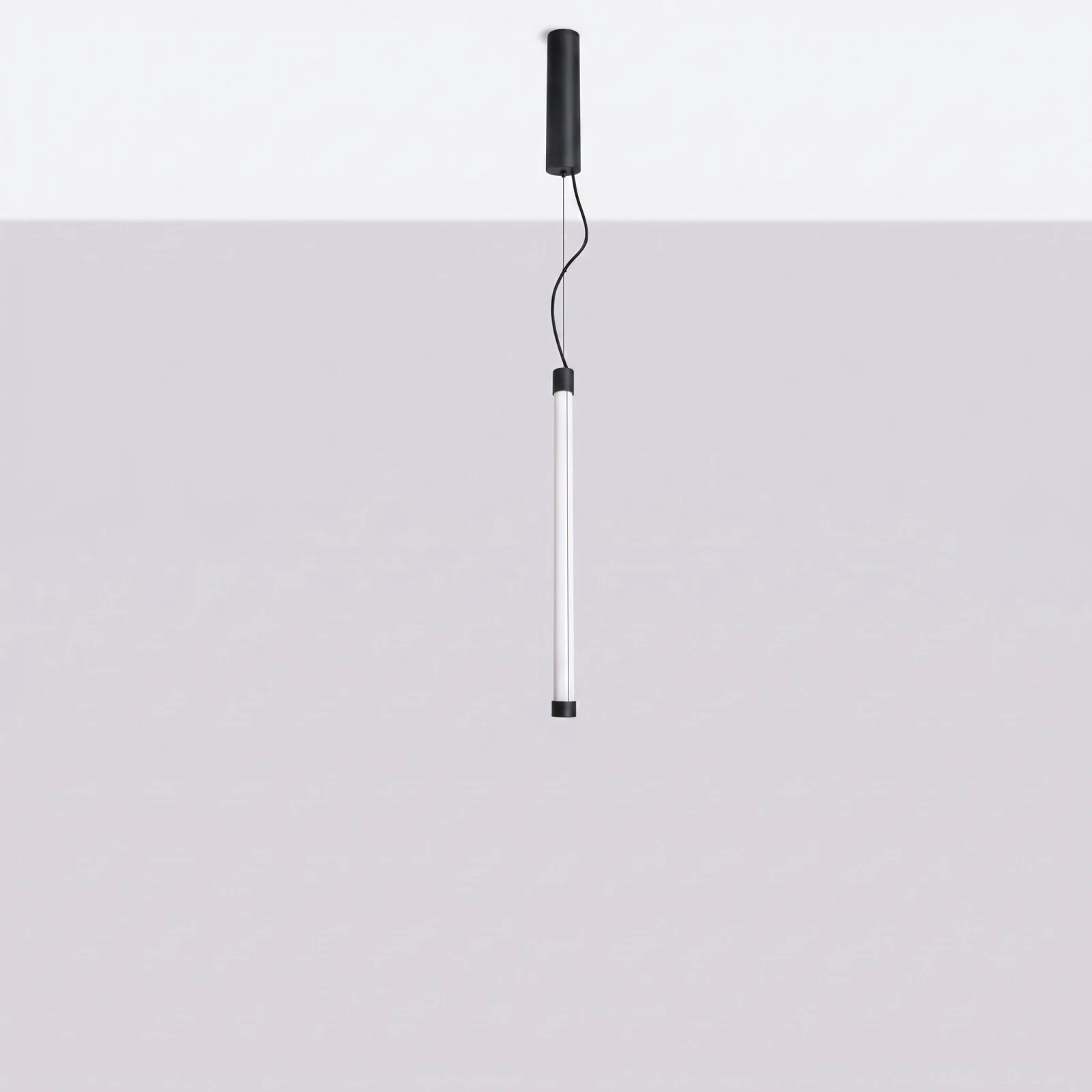 Pendant lamp 13W – linear, black, DALI dimmable