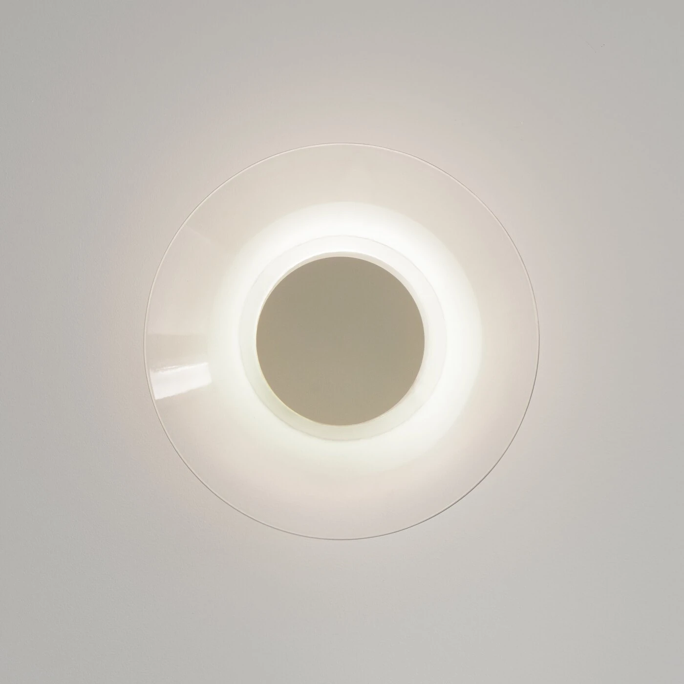 Sieninis šviestuvas 28 cm – apvalus, smėlio spalvos, LED 4000K