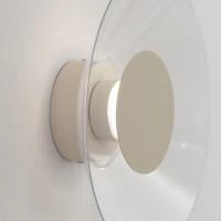 Sieninis šviestuvas 28 cm – apvalus, smėlio spalvos, LED 4000K - Nuotrauka 5