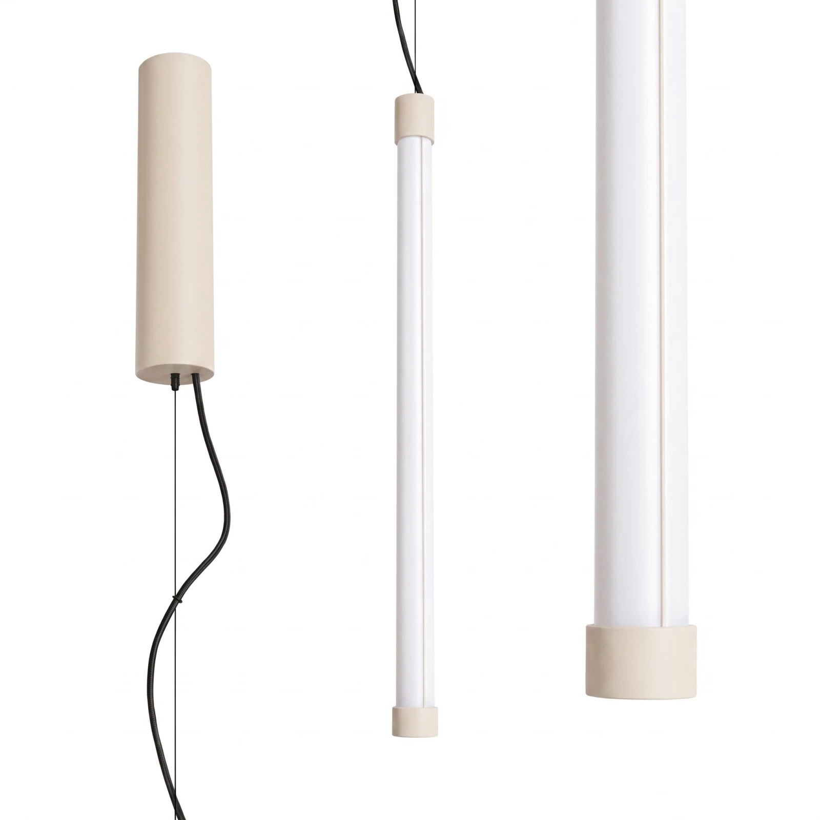 Pakabinamas LED šviestuvas 13W – linijinis, smėlio, DALI reguliavimas