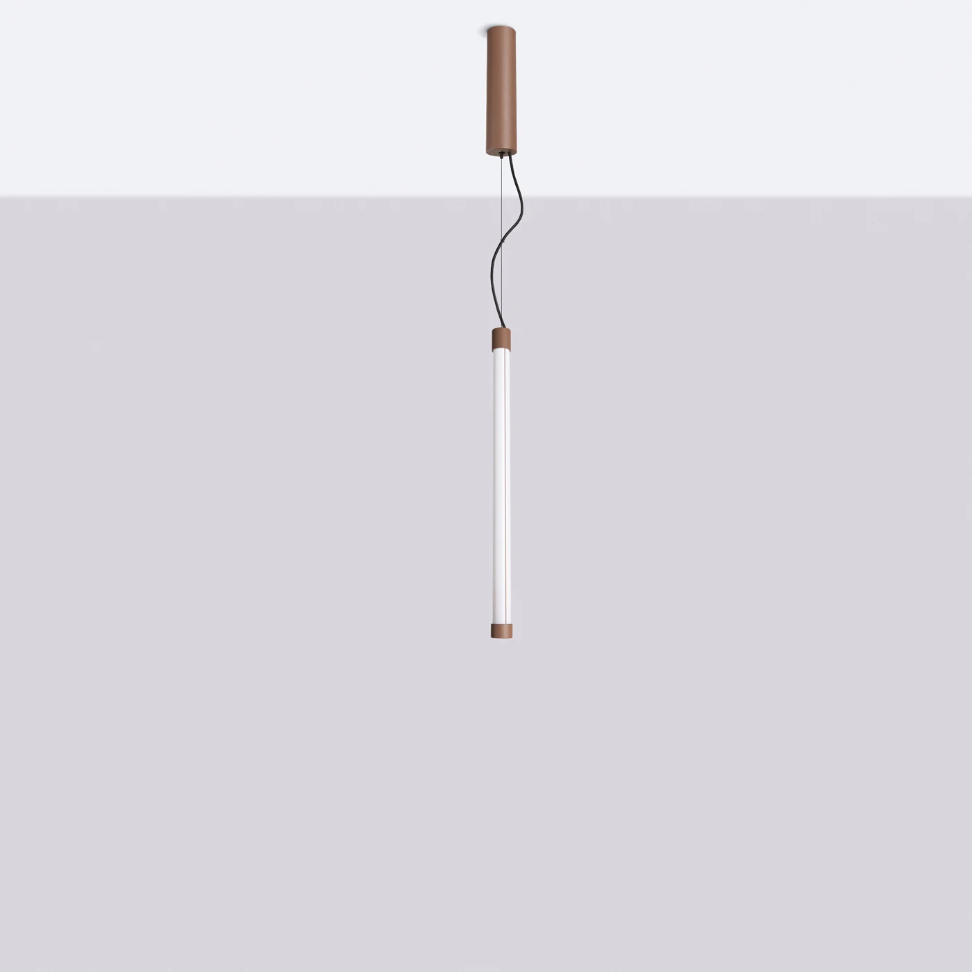 Pendant LED lamp 200 cm – linear, brown, CRI98