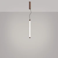 Pendant LED lamp 200 cm – linear, brown, CRI98 - Image 4