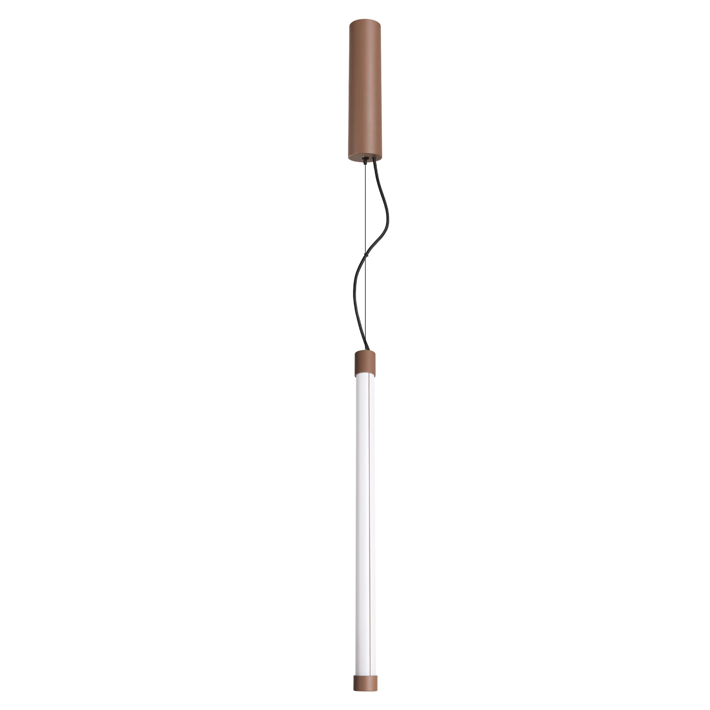 Pendant LED lamp 200 cm – linear, brown, CRI98