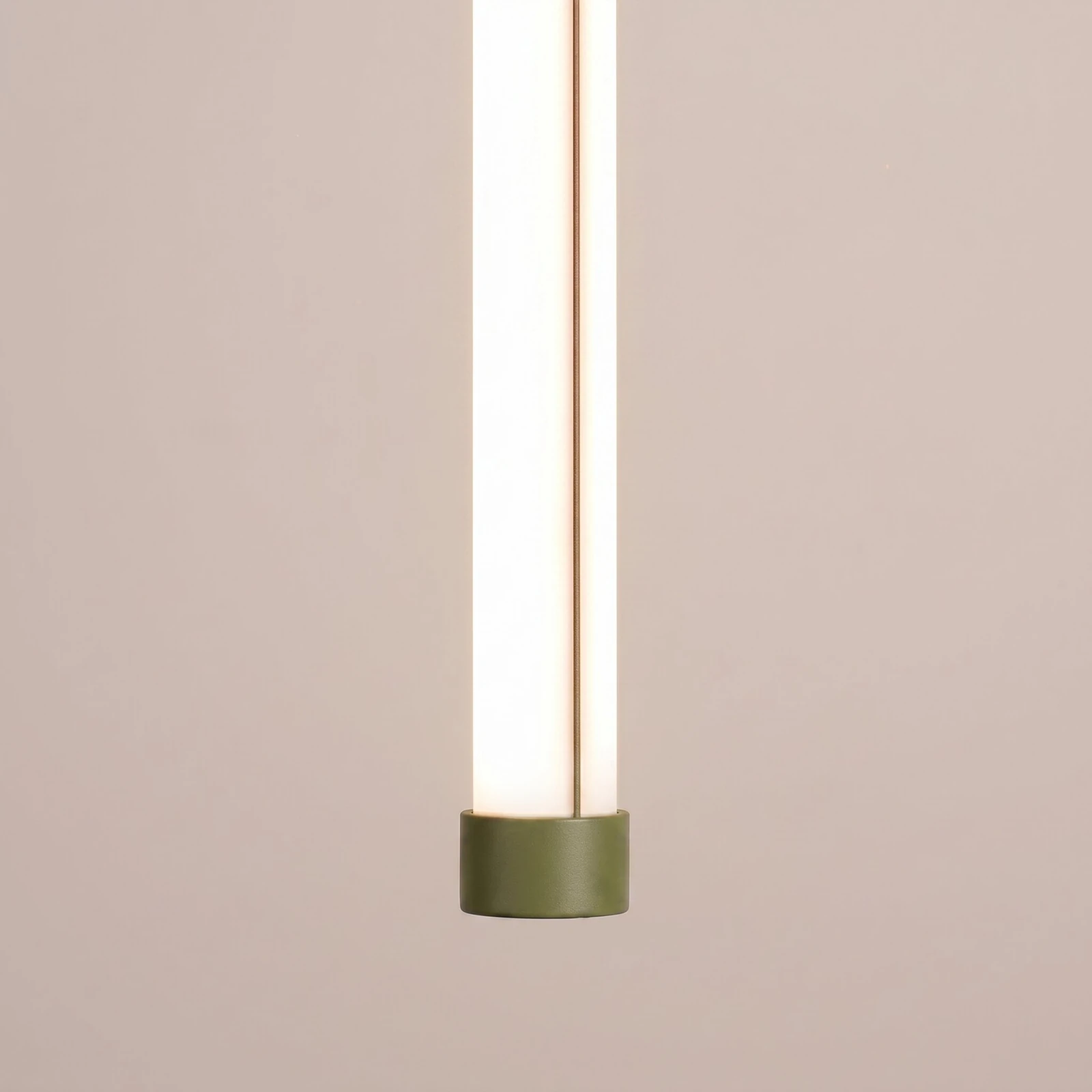 Pendant lamp 13W – linear, olive green, DALI