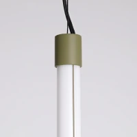 Pendant lamp 13W – linear, olive green, DALI - Image 6