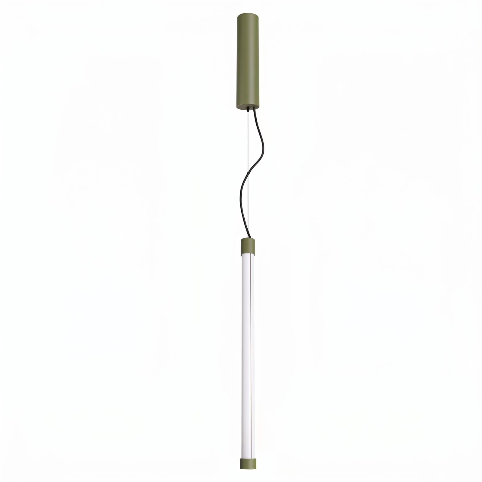 Pendant lamp 200 cm – linear, olive green, CRI98