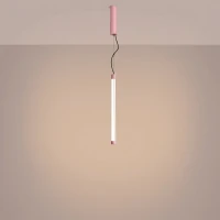 Pendant lamp 13W – linear, pink, DALI dimmable - Image 1