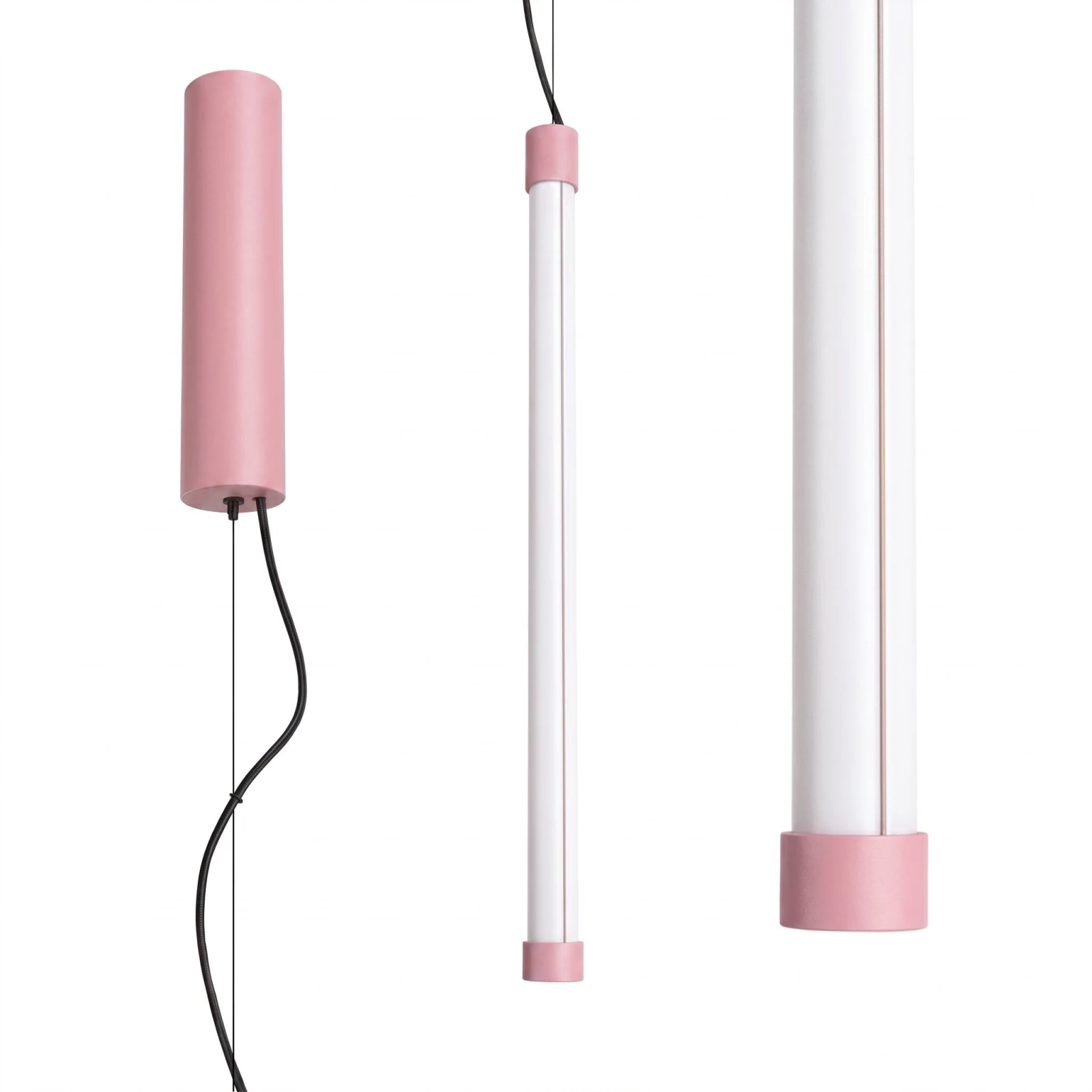 Pendant lamp 200 cm – linear, pink, CRI98 LED