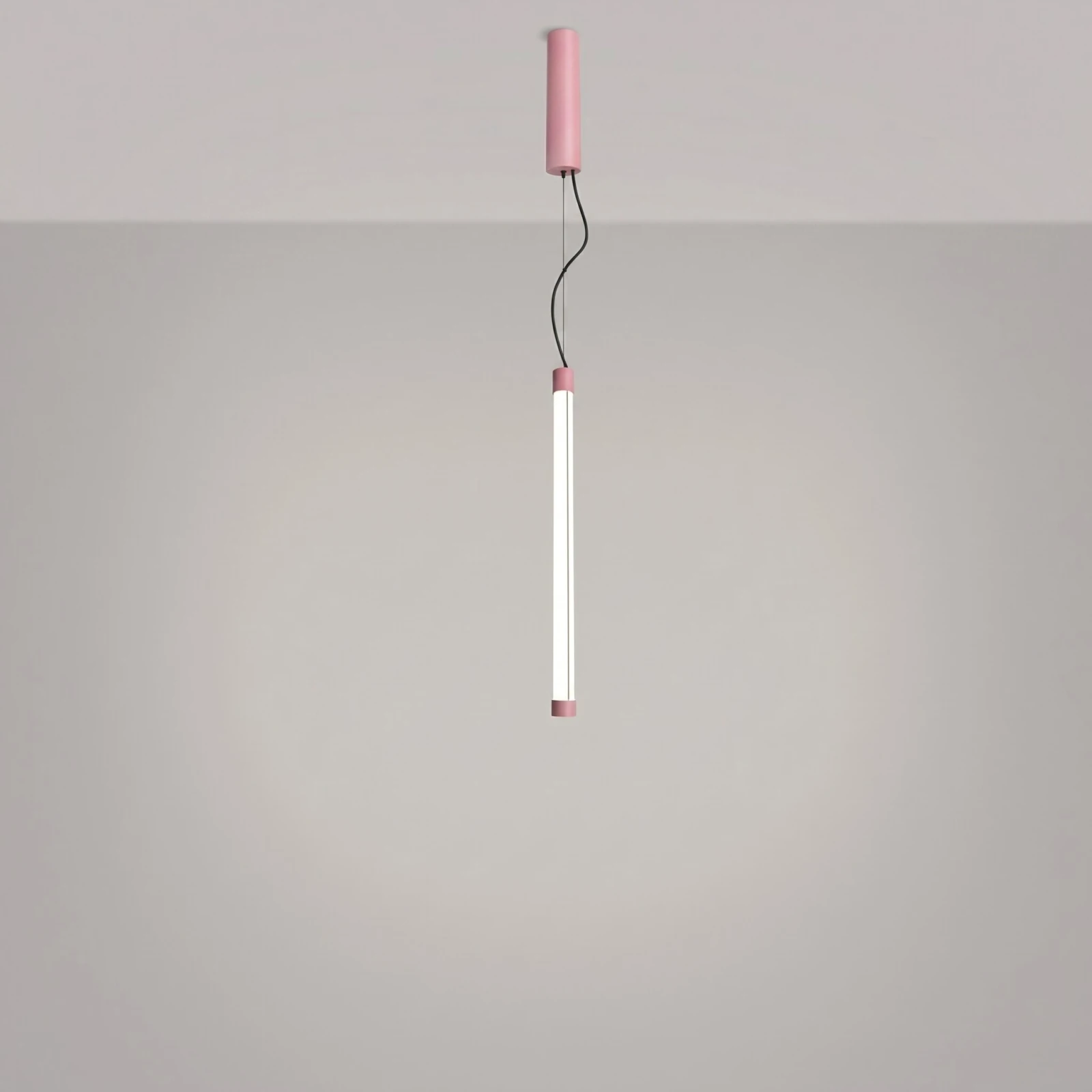 Pendant lamp 200 cm – linear, pink, CRI98 LED