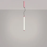 Pendant lamp 200 cm – linear, pink, CRI98 LED - Image 1