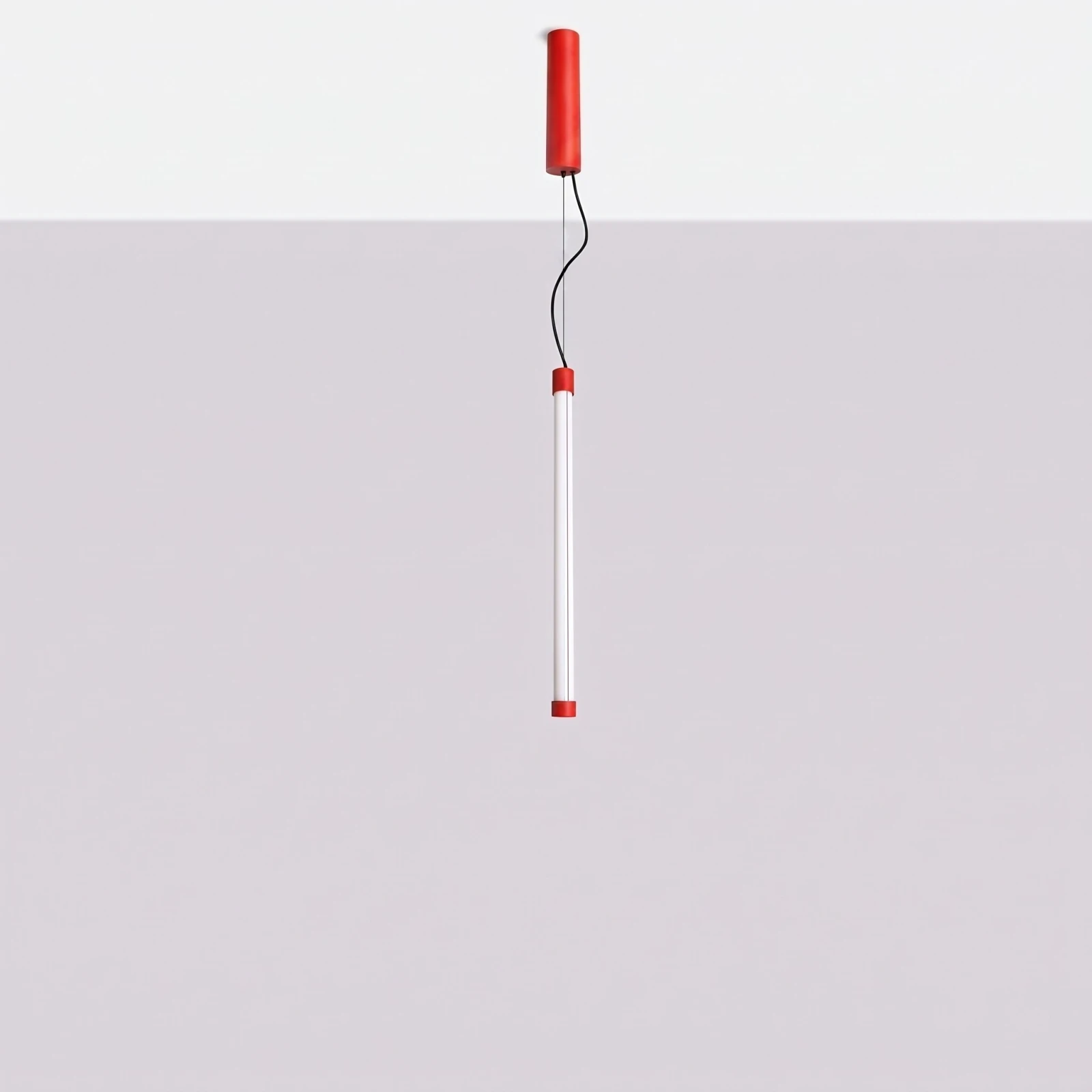 Pendant lamp 13W – linear, red, DALI dimmable