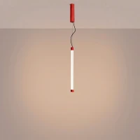 Pendant lamp 13W – linear, red, DALI dimmable - Image 1