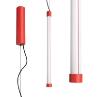 Pakabinamas LED šviestuvas 200 cm – linijinis, raudonas, DALI pritemdomas - Nuotrauka 2