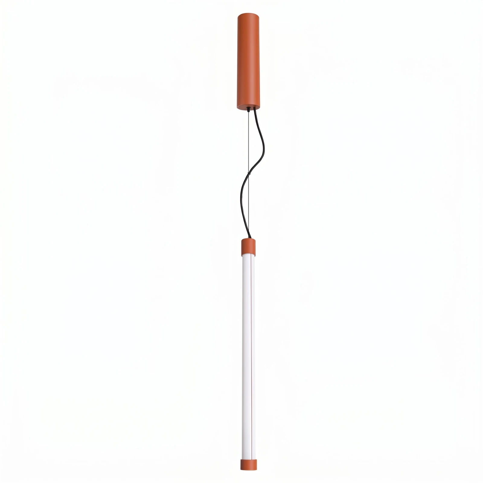 LED pendant lamp 13.3W – linear, red ochre, CRI98