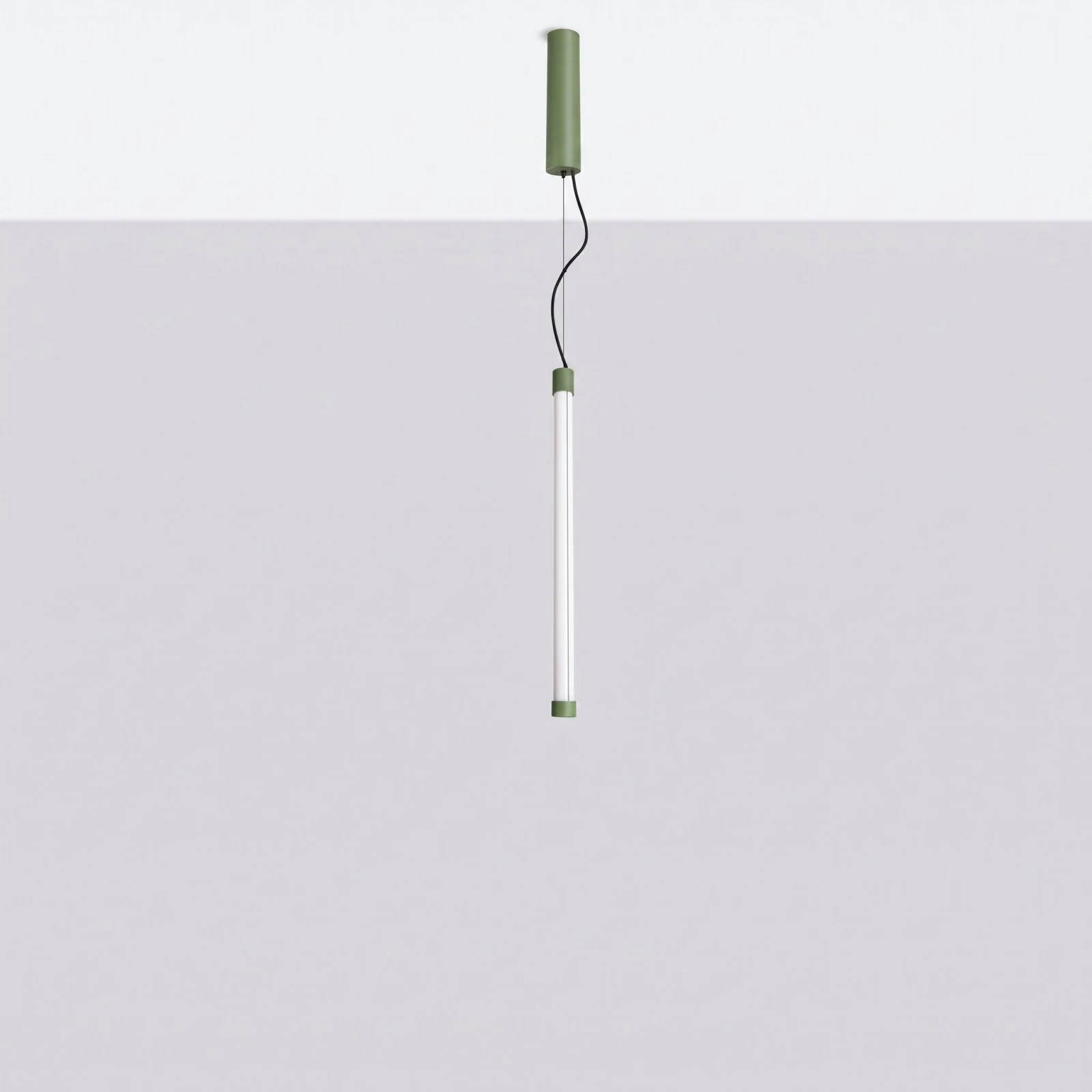 Pendant lamp 13.3W – linear, sage, DALI dimmable