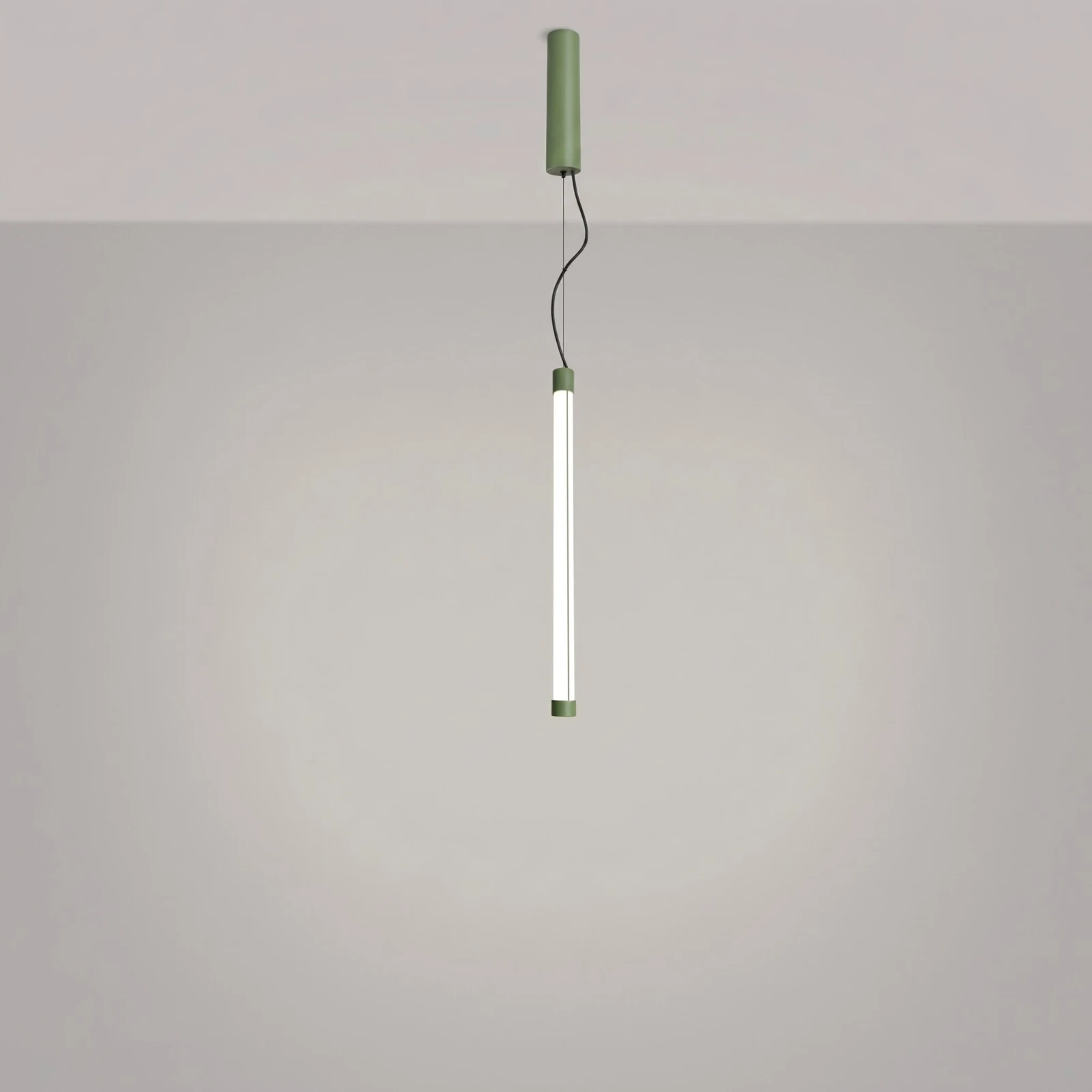 Pendant lamp 13.3W – linear, sage, DALI dimmable