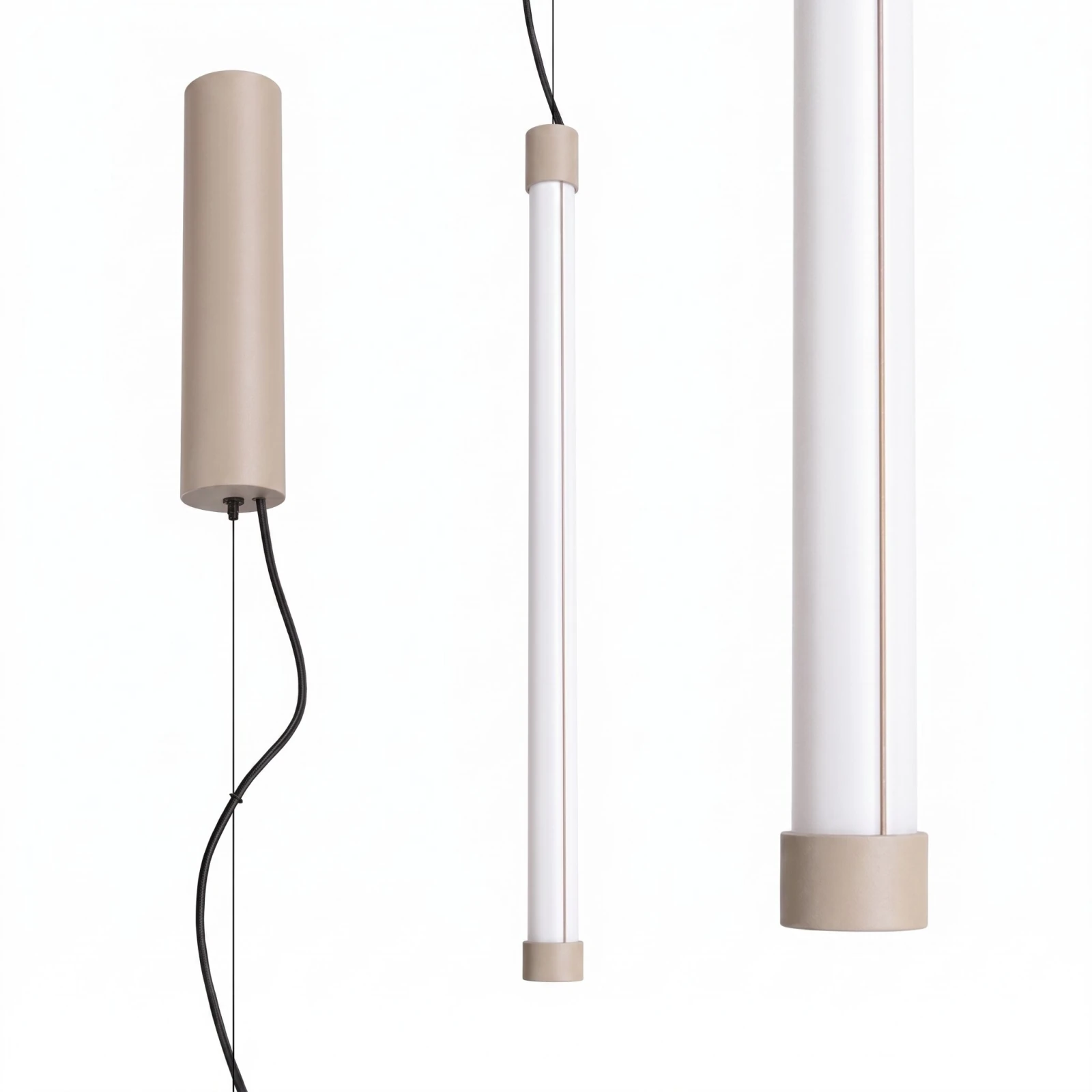 Pendant lamp 13.3W – linear, taupe, CRI98