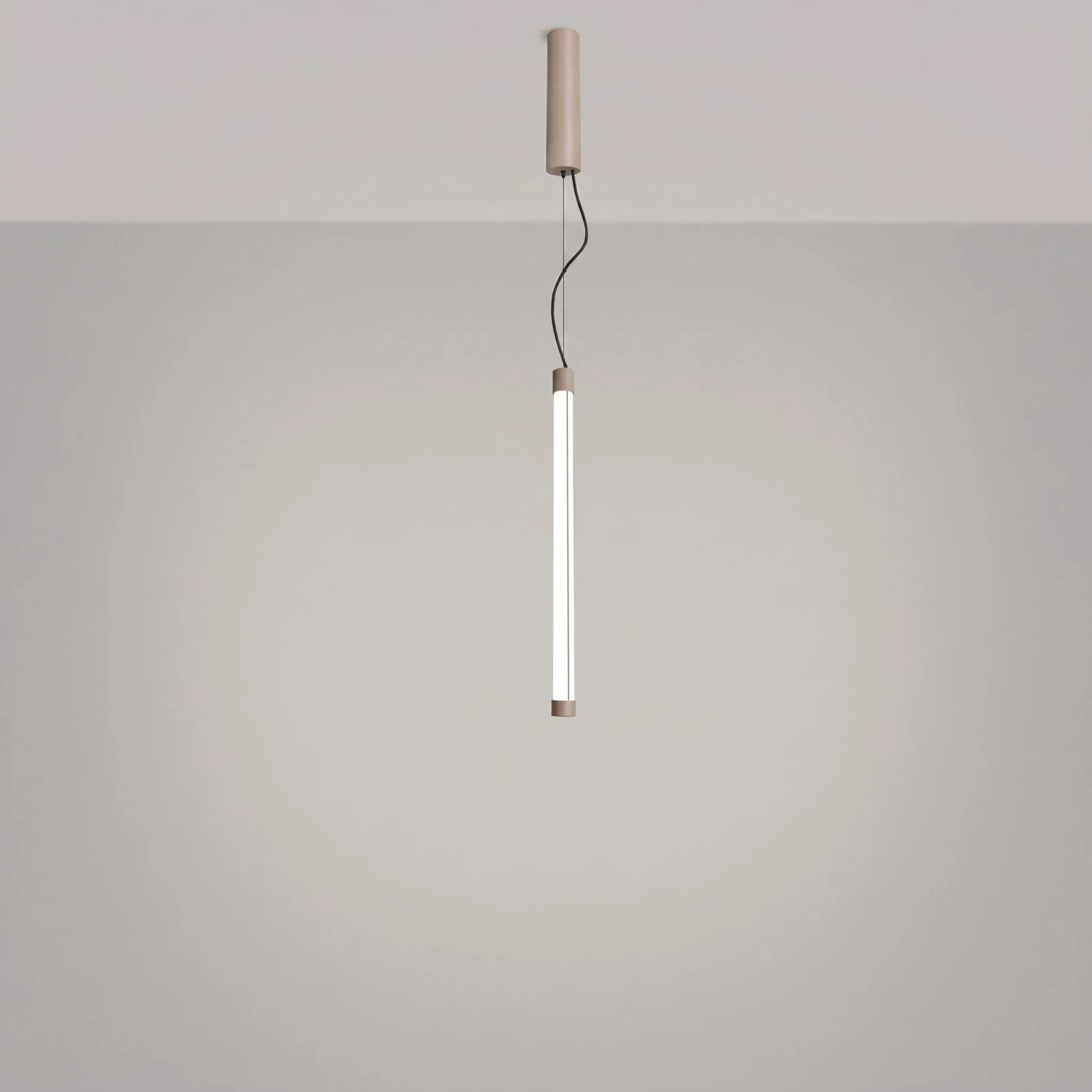 Pendant lamp 13.3W – linear, taupe, CRI98