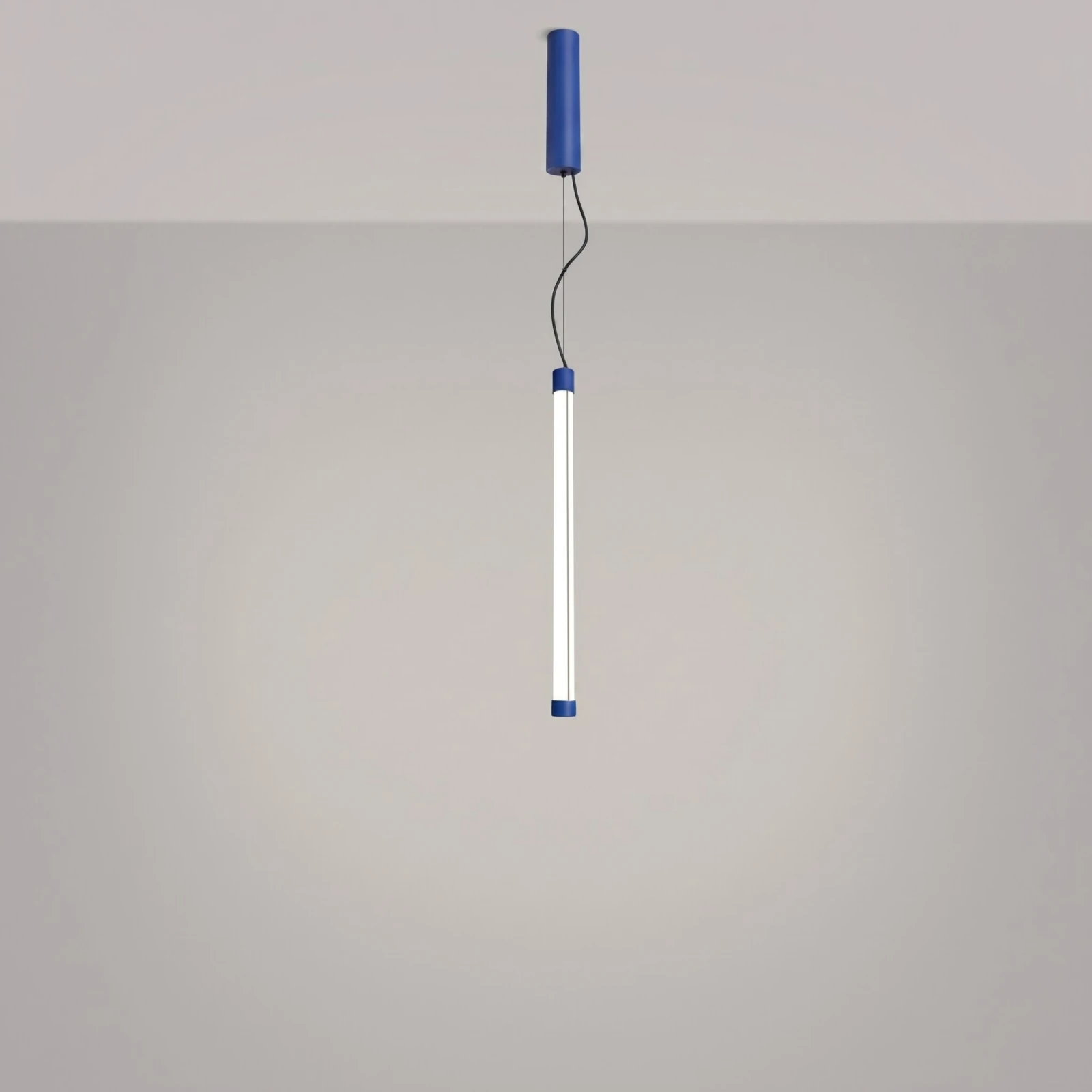Pendant LED 13.3W – linear cylinder, ultramarine, CRI98