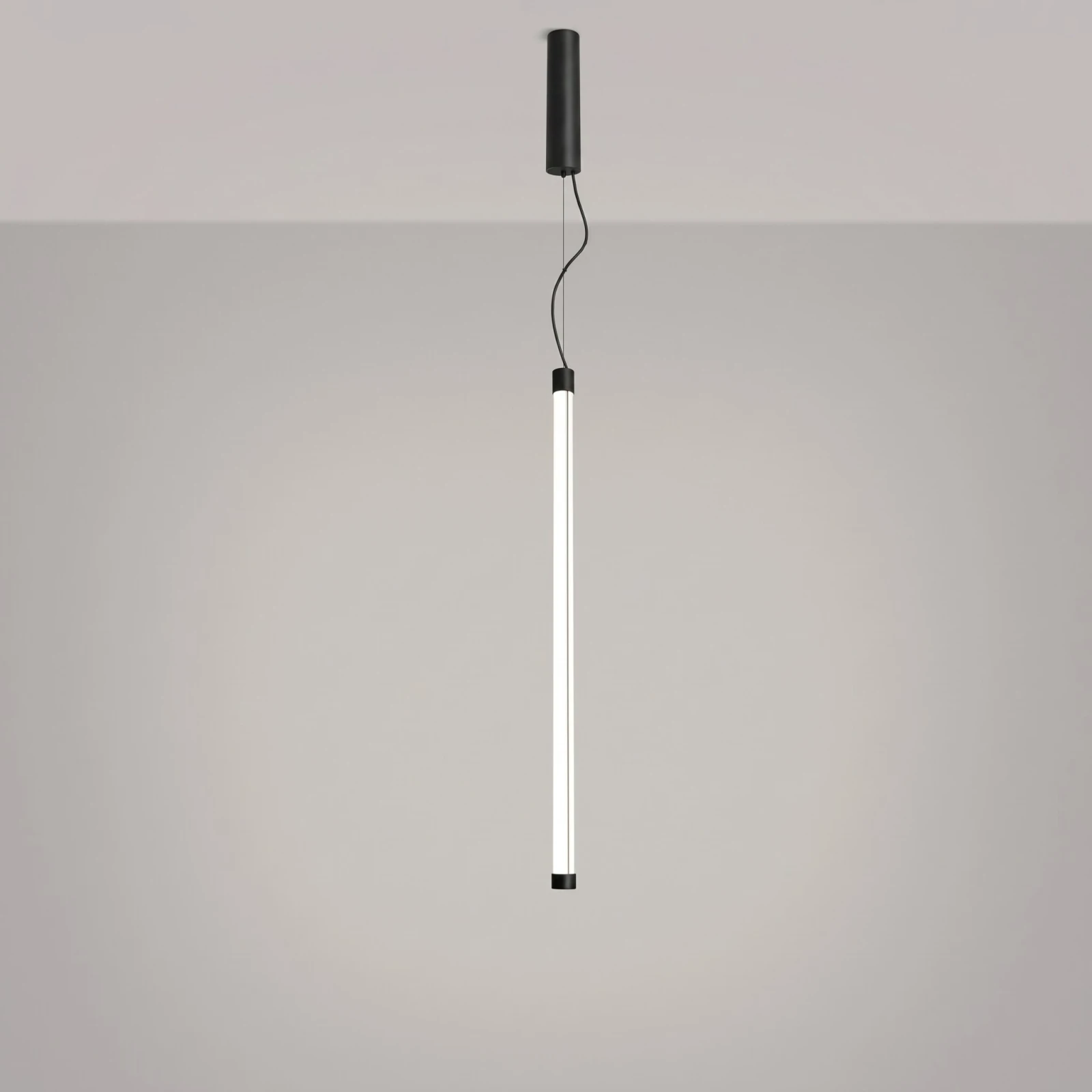 Pakabinamas LED šviestuvas 200 cm – linijinis, juodas, CRI98