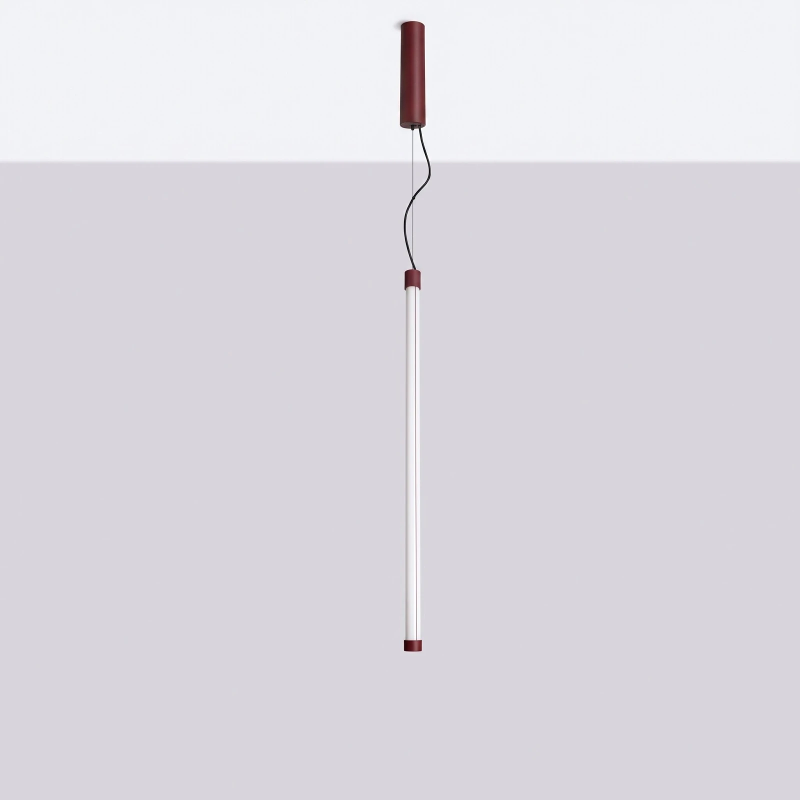 Pakabinamas šviestuvas 200 cm – linijinis, bordo, DALI dimavimas
