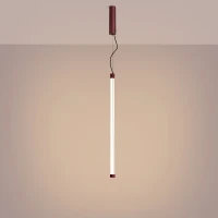 Pakabinamas šviestuvas 200 cm – linijinis, bordo, DALI dimavimas - Nuotrauka 1