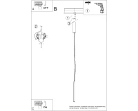 Pakabinamas LED šviestuvas 200 cm – linijinis, bordo, CRI98 - Nuotrauka 8
